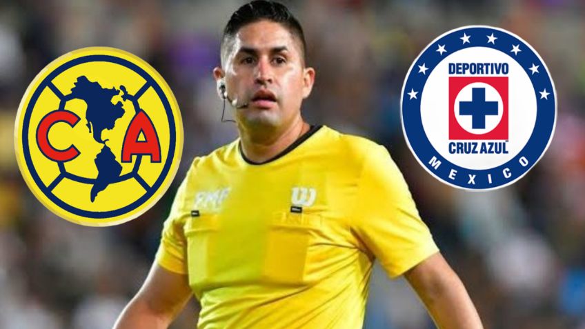 ¿Cómo le va al América y Cruz Azul con Óscar Mejía, árbitro del Clásico Joven 2026?