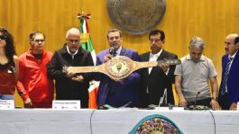 Foto que representa a ¿Por qué el WBC no entregará el cinturón Tollan Tlatequi al ganador de Benavidez vs. Zurdo?