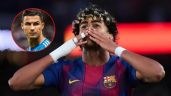 Foto ilustrativa de la nota titulada: Lamine Yamal celebra LaLiga del Barcelona tras superar títulos de Cristiano Ronaldo | VIDEO