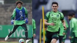 Foto que representa a Ochoa y Reyes levantan la mano rumbo al Mundial 2026; el Tri afina detalles en el CAR