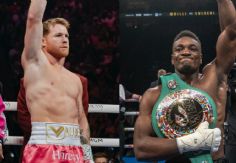 Foto ilustrativa de nota Confirman Canelo Álvarez vs Christian Mbilli por el título Supermedio; ¿cuándo y donde será?