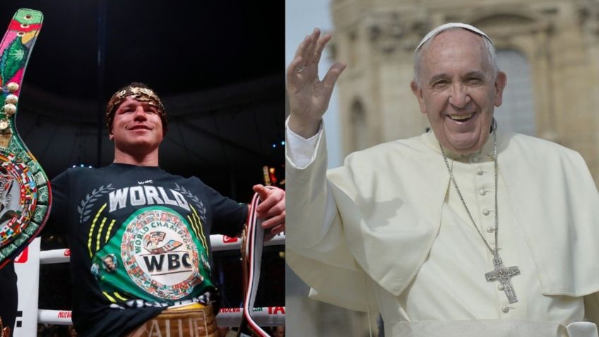 Corona de Canelo Álvarez bendecida por el Papa se exhibe en museo de NY