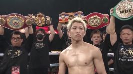 Foto que representa a Naoya Inoue retiene el campeonato indiscutido supergallo y rompe el invicto de Junto Nakatani