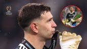 Foto ilustrativa de la nota titulada: Dibu Martínez, de ganar la Europa League con un dedo roto a imponer una hazaña en el futbol