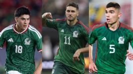 Foto que representa a Santiago Gimenez, Obed Vargas y Johan Vásquez reportan con la Selección Mexicana