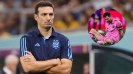Foto que representa a Lionel Scaloni revela su angustia tras lesión de Messi a semanas del Mundial 2026