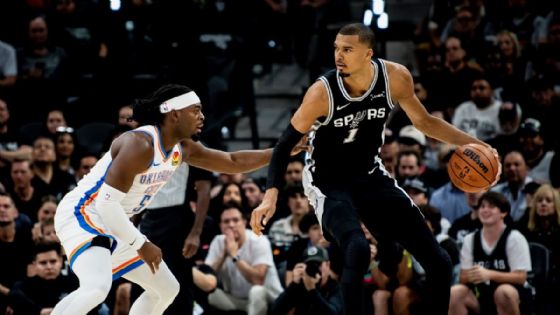 NBA: La mágica noche de Victor Wembanyama destroza al Thunder; Spurs empata la serie