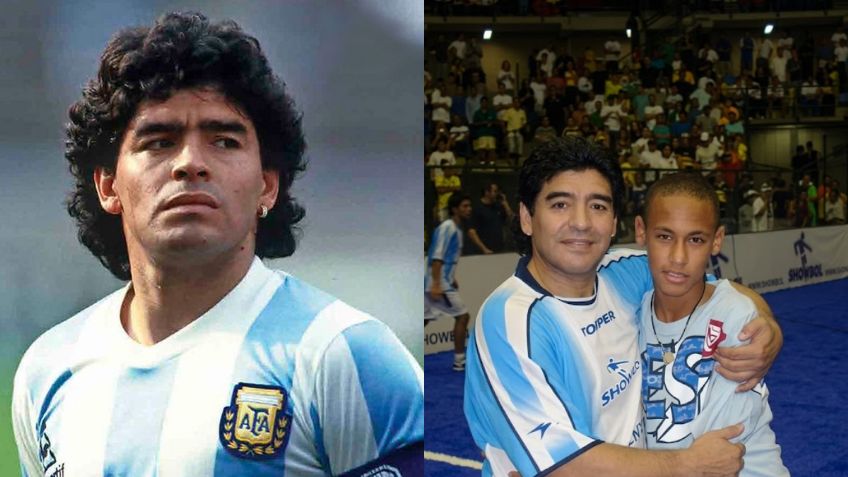 Cuando Diego Armando Maradona le pidió una foto a un joven Neymar Jr.