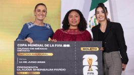 Foto que representa a México vs Sudáfrica: Sheinbaum entrega el boleto 00001 del Mundial 2026; ¿quién ganó?