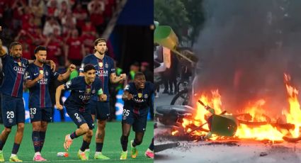 El título del PSG en Champions League desata el caos en París: Reportan varios detenidos