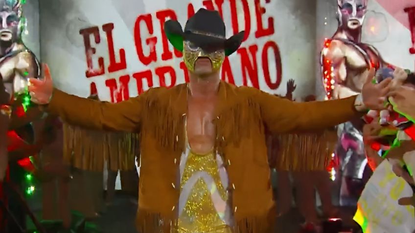 Con el 'Cielito Lindo': La épica entrada del Grande Americano con Mariachi en AAA | VIDEO