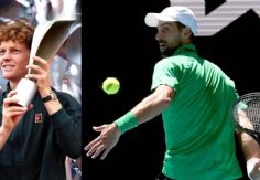 Foto ilustrativa de nota Sinner y Djokovic, por el Roma Open