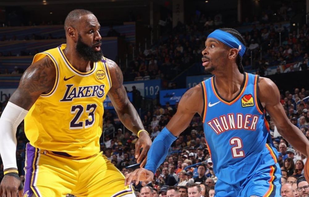 NBA Playoffs: Thunder frena a LeBron James y Lakers en el Juego 1 de las Semifinales del Oeste