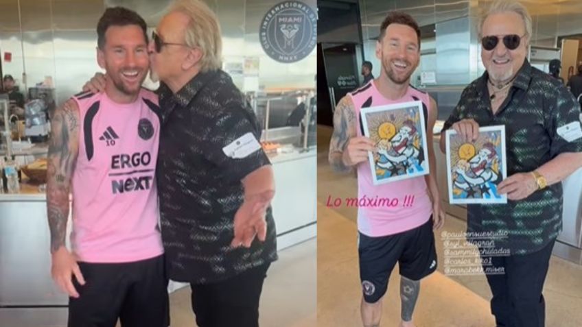 ¿Qué cosas, no? El tierno beso que Quico le dio a Messi y que se volvió viral | VIDEO
