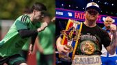 Foto ilustrativa de la nota titulada: Canelo Álvarez revela a la Hormiga González que su hijo es su fan; entregó premio a Quiñones