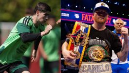 Foto que representa a Canelo Álvarez revela a la Hormiga González que su hijo es su fan; entregó premio a Quiñones