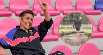 Jorge Campos cruza Reforma descalzo en la lluvia y sus fans enloquecen: “Eres el número 1”