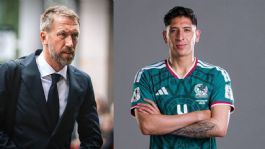 Foto que representa a Graham Potter, DT de Suecia, se rinde ante Edson Álvarez: "Es superior"