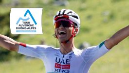 Foto que representa a Isaac del Toro conquista la etapa 8 y se corona campeón del Tour Auvergne-Rhône-Alpes 2026