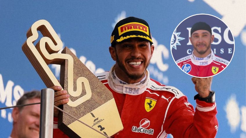 Hamilton rompe en llanto tras su primer triunfo histórico con Ferrari en Barcelona | VIDEO