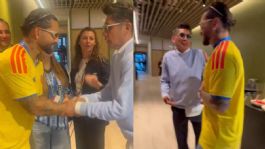 Foto que representa a Mundial 2026: Jorge Campos presume encuentro con Maluma en el Colombia vs Uzbekistán