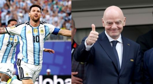 Infantino se rinde ante Messi tras afianzar histórico récord de goleo en los Mundiales