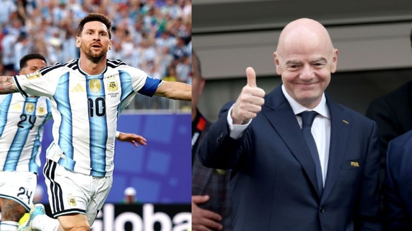 Infantino se rinde ante Messi tras afianzar histórico récord de goleo en los Mundiales