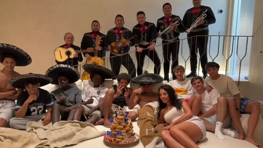 ¡Muy mexicano! Cristiano Ronaldo Jr. festejó su cumpleaños con mariachi  | VIDEO