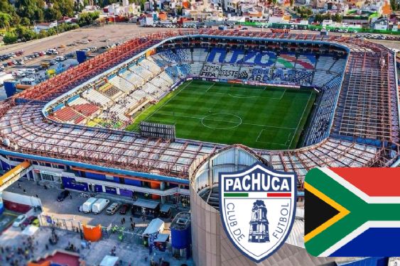 Foto de: Así recibió Tuzos del Pachuca a la Selección de Sudáfrica a días del Mundial 2026