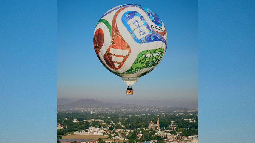 Balón Trionda aparece en el cielo de CDMX a 9 días de la inauguración del Mundial 2026