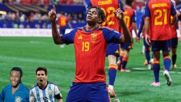 Foto que representa a Lamine Yamal ingresa a selecto grupo de Pelé y Messi tras su primer gol en Mundiales