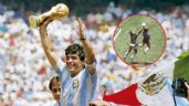 Foto ilustrativa de la nota titulada: 40 años de La Mano de Dios, el gol de Maradona que redefinió la historia de México 86
