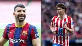 Foto que representa a Kun Agüero respalda a Julián Álvarez; pide al Atlético que lo deje salir tras el Mundial 2026