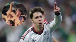 Foto que representa a El conmovedor festejo del padre de Mateo Chávez tras su GOLAZO en el Chequia vs México
