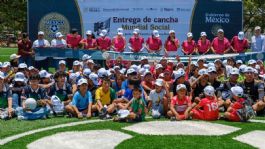 Foto que representa a Mara Lezama inaugura 46 canchas y multicanchas del Mundial Social 2026 en Quintana Roo