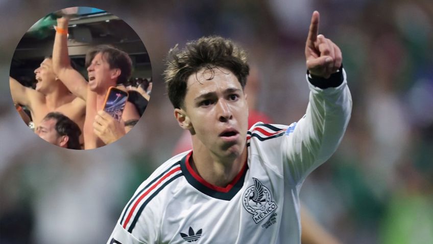 El conmovedor festejo del padre de Mateo Chávez tras su GOLAZO en el Chequia vs México
