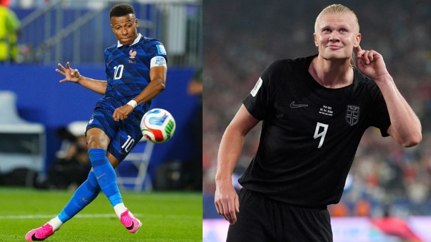 Mbappé y Haaland chocan en el Mundial