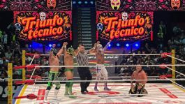Foto que representa a CMLL: Último Guerrero y Templario amplían su rivalidad en el Domingo Familiar; ¿Qué sucedió?
