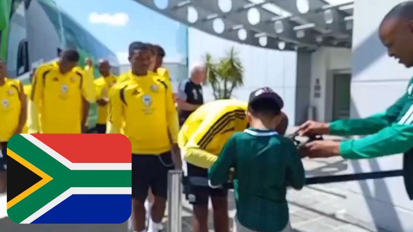 ¿Quién es Luchito, el pequeño que recibió a la Selección de Sudáfrica en Pachuca?