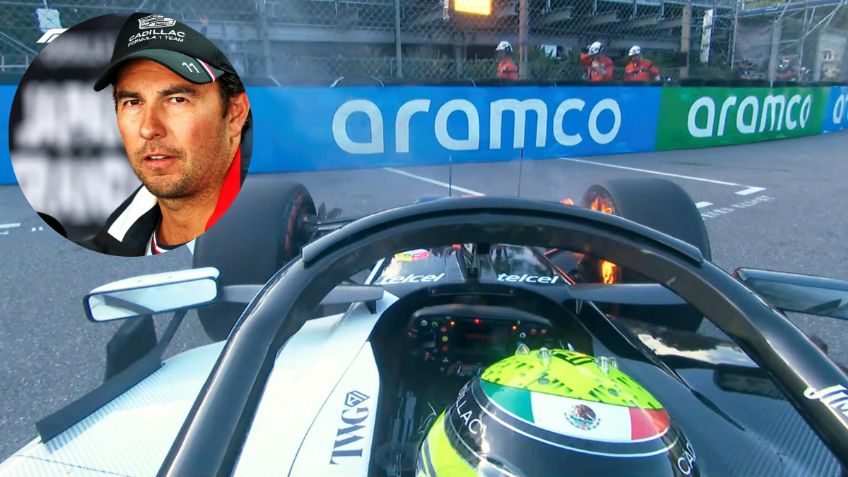 F1: ¡En LLAMAS! Monoplaza de Checo Pérez sufre accidente en la Práctica 2 del GP de Mónaco