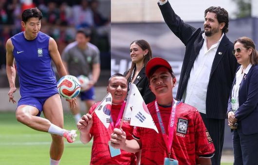Amaury Vergara da la bienvenida a Heung-Min Son y Corea del Sur en sede de Chivas