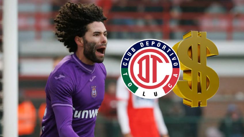¿Cuántos MILLONES tendría que pagar Toluca al Anderlecht por Chino Huerta?